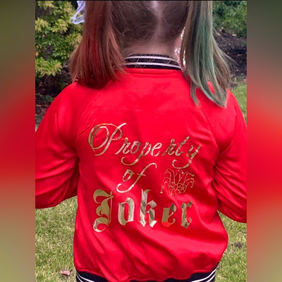 Harley Quinn Joker Costume Jacket Red 11-12 - Picture 1 of 3